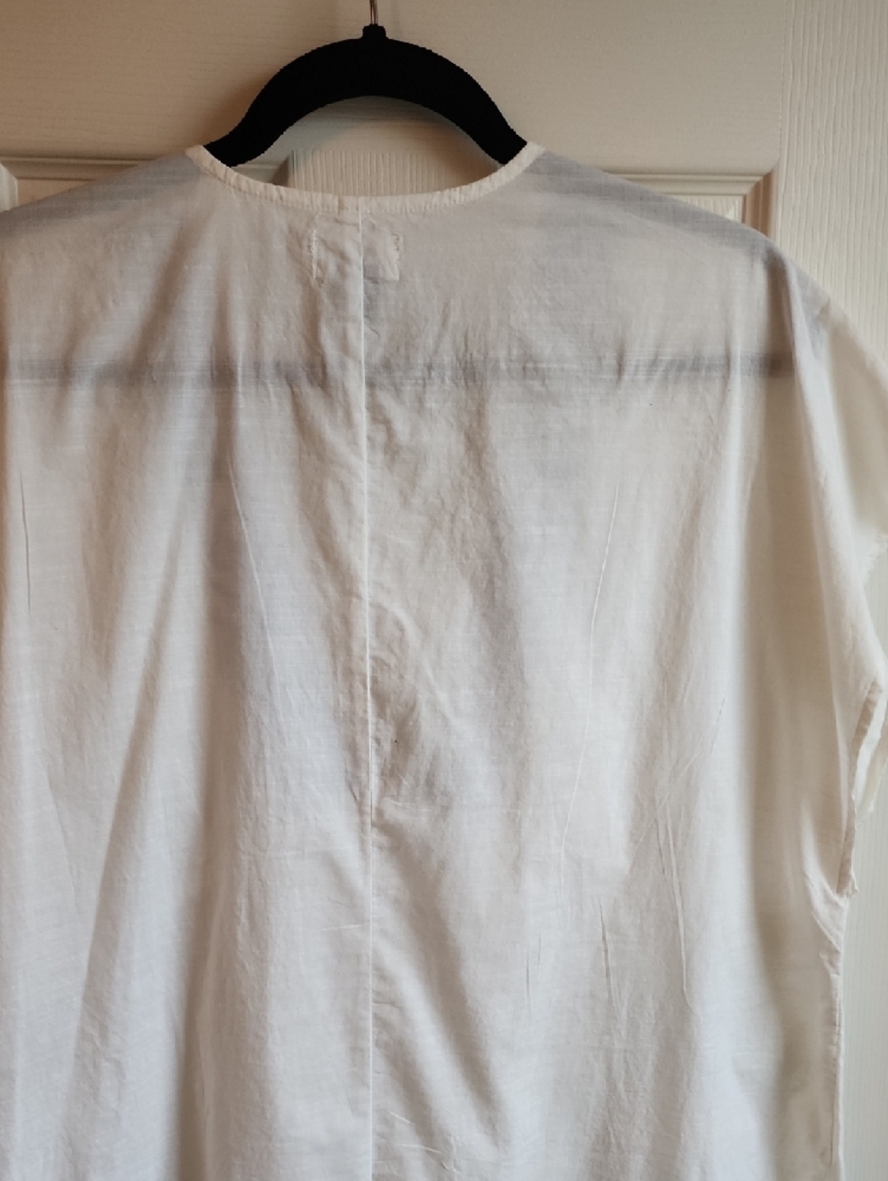 Old Navy White Swim Coverup with Blue Embroidery WORN ONCE! - Picture 7 of 9